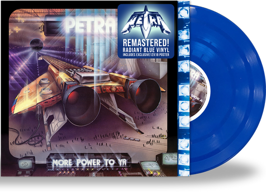 PETRA - MORE POWER TO YA (*New-Vinyl) TEAL BLUE VINYL w/POSTER, GIRDER RECORDS, LIMITED RUN